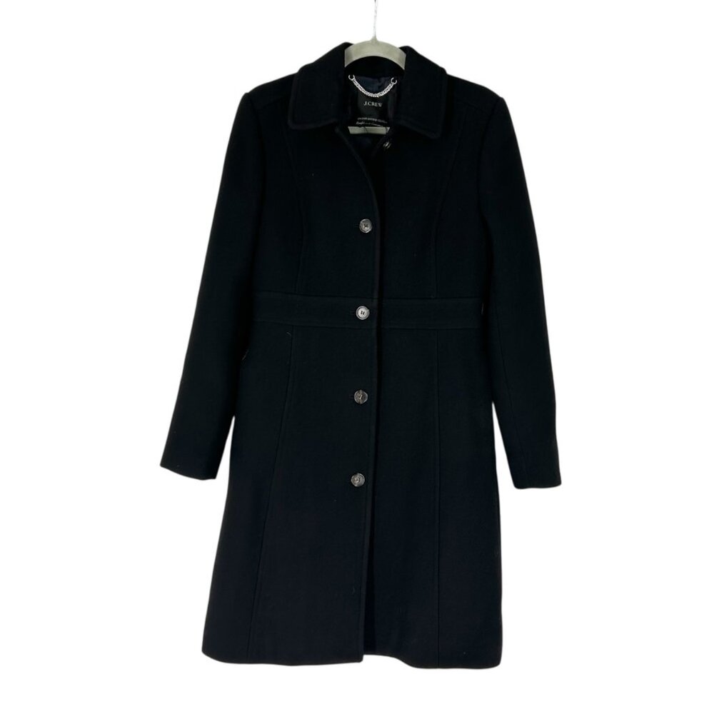 J. Crew Italian Double Cloth Wool Lady Day Coat 4 - Picture 3 of 8